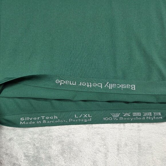 Organic Basics Shirt Mens L / XL Green SilverTech 2.0 Long Sleeve Tee - Picture 4 of 10
